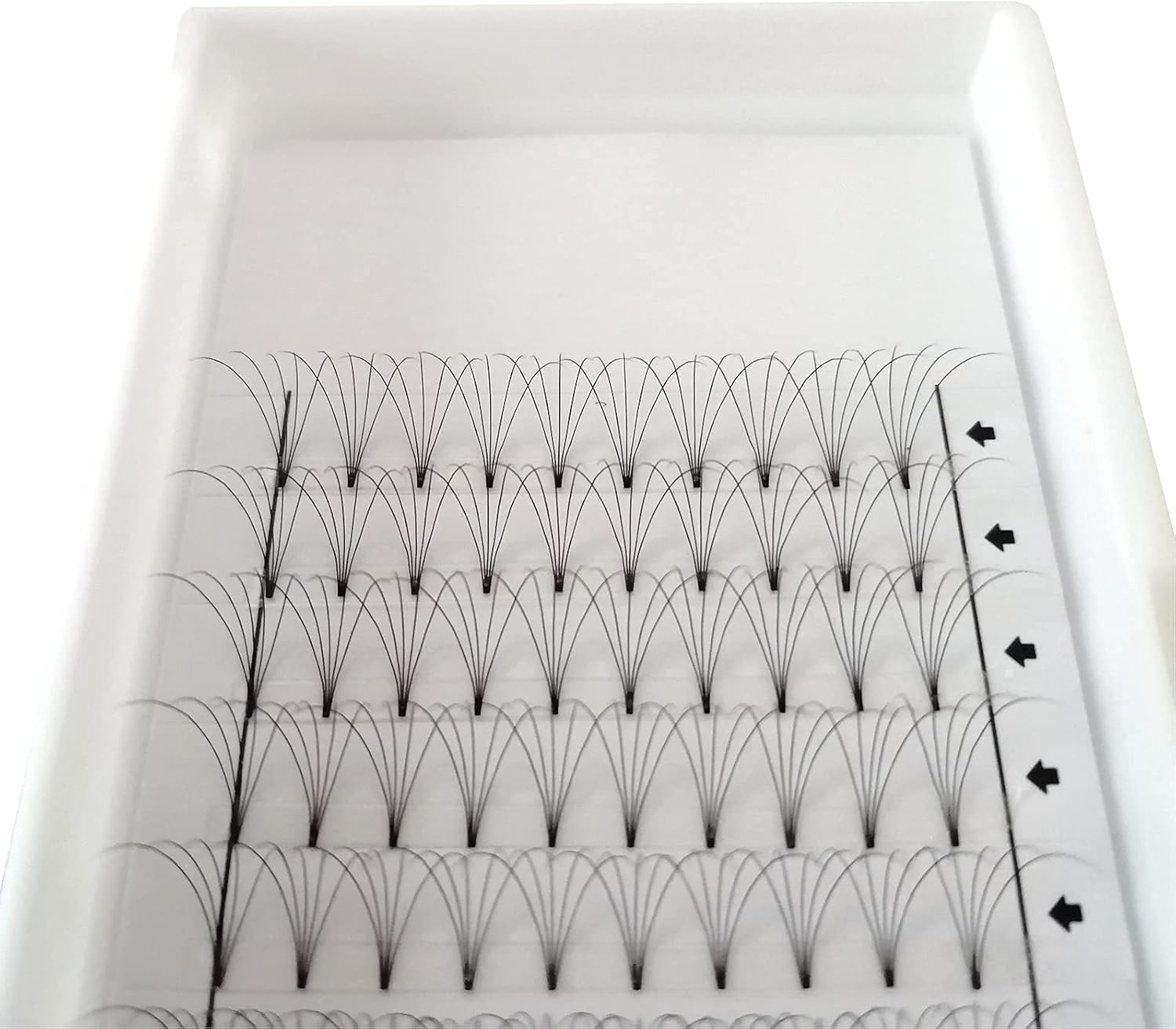 Eyelash Extensions, 3 Boxes, 5D Volume Eyelashes, C D Curl, Thickness 0.03 inches (0.07 mm), 12 Rows, 5 Bundles, Matsueku False Eyelashes, Natural, Popular, 3 Trays Short Stem 5D Eyelashes Extension