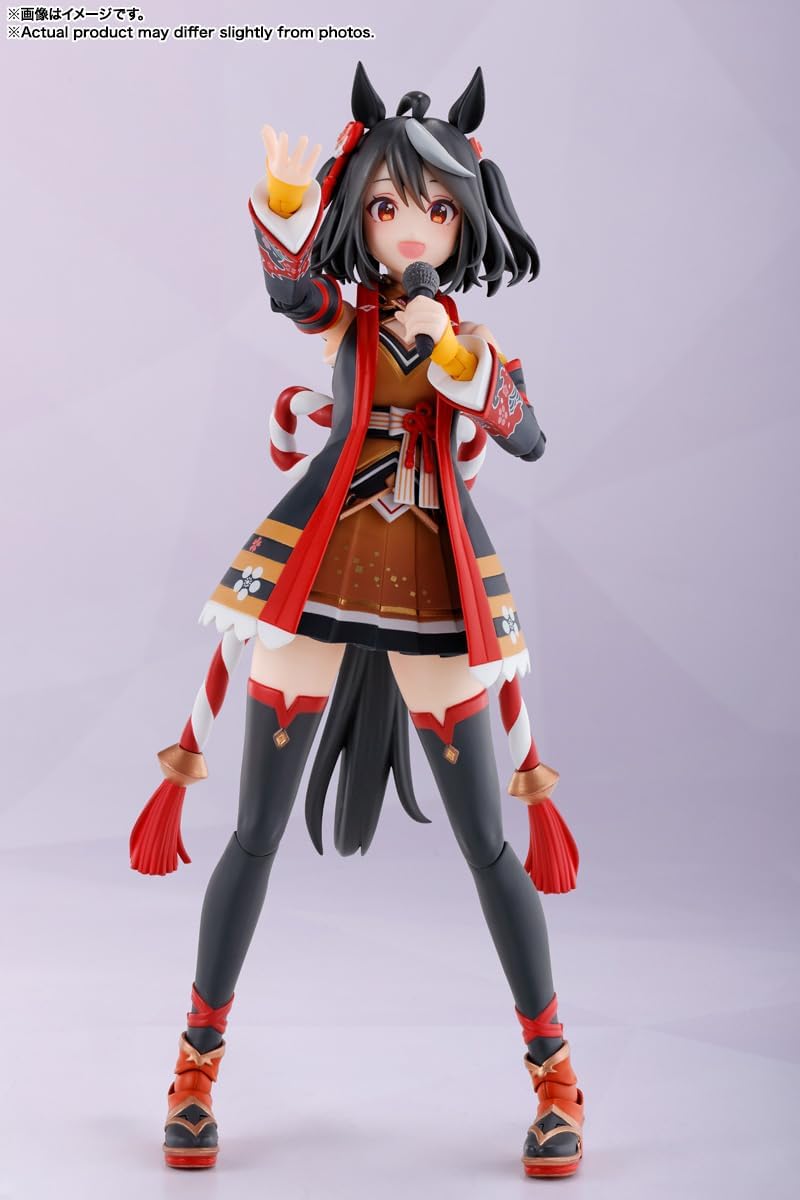 BANDAI SPIRITS S.H. Figuarts Uma Musume Pretty Derby Kitasan Black, Approx. 5.5 inches (140 mm), PVC & ABS, Pre-painted Action Figure