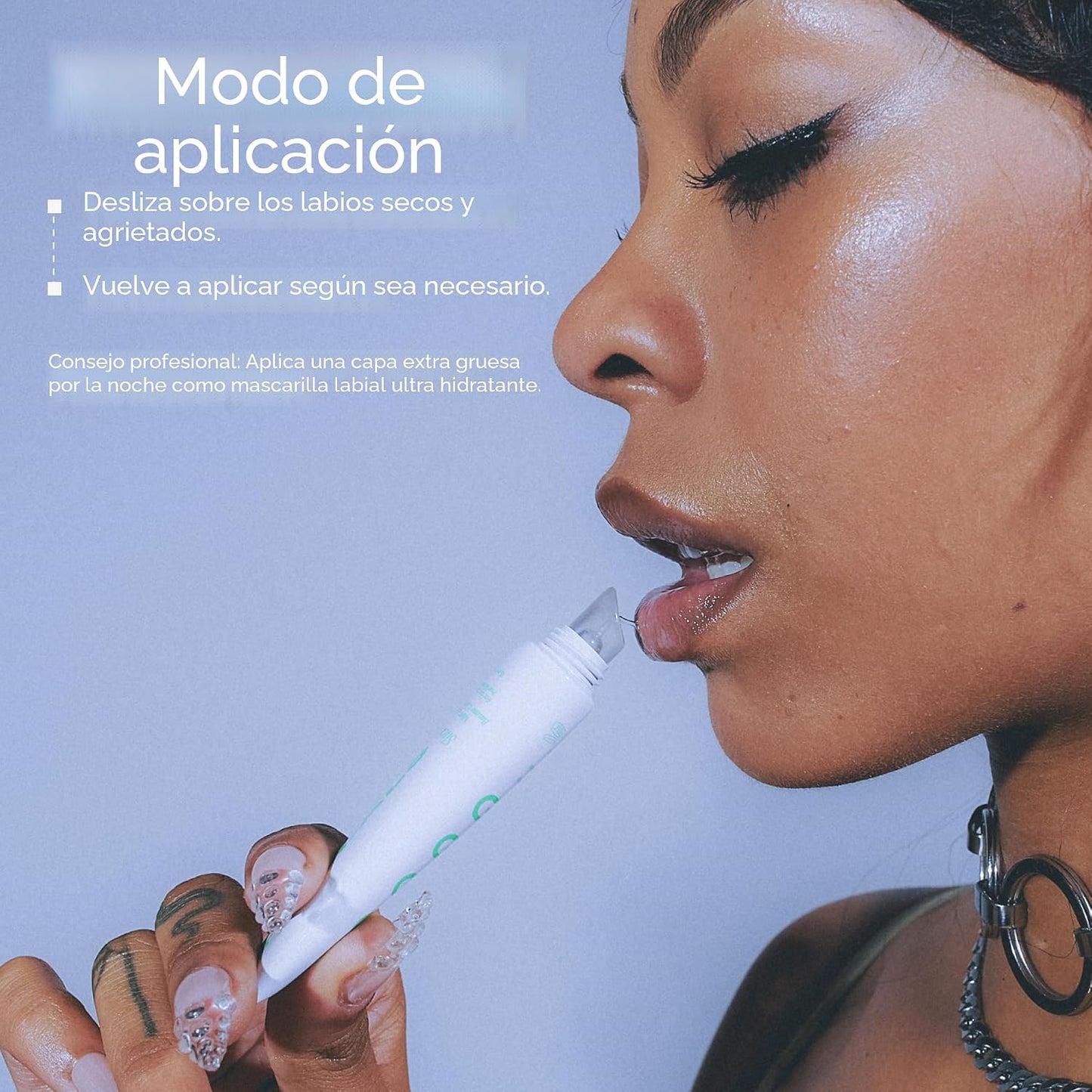 Topicals Slick Salve Mint Glossy Lip Balm | Alivia las molestias, fortalece la barrera y proporciona hidratación y alivio duraderos, fórmula vegana sin parabenos con ácido hialurónico y ceramidas (0.5