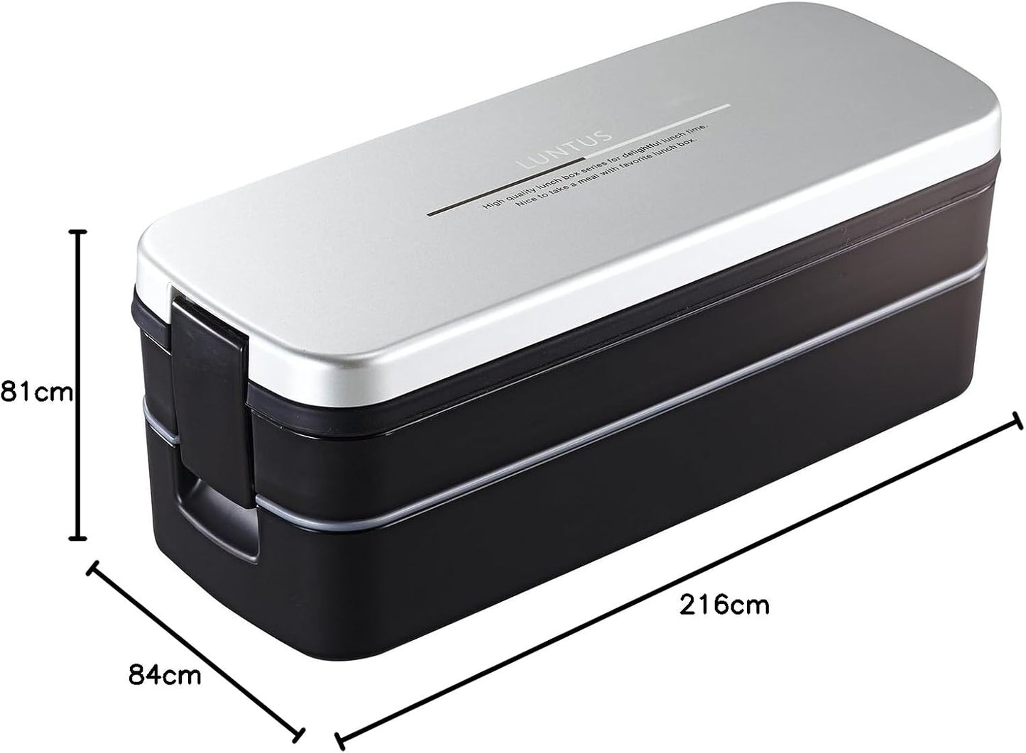 Asvel SS-T820 Lunchbox with 2-tier Back, Lantas FL, Silver