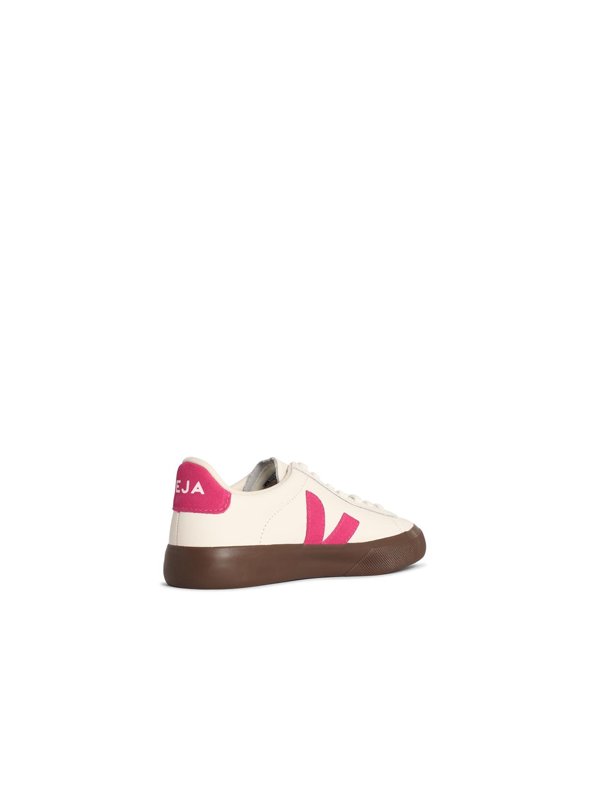 Veja Veja 'Campo' White And Fuchsia Learスニーカー - Image 7
