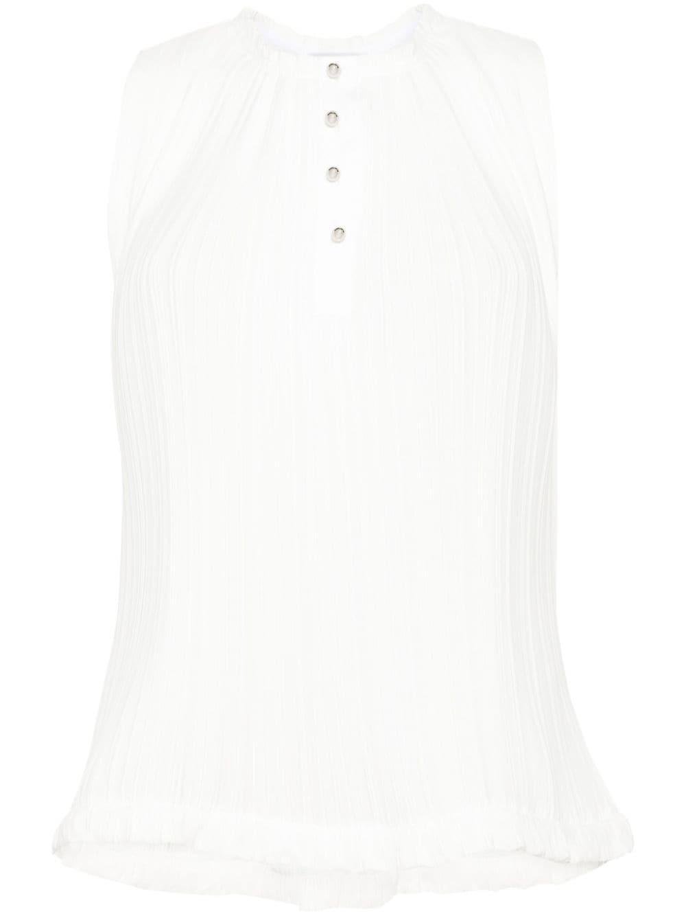 Lanvin ランバンはノースリーブのトップをプリーツしました - Image 7