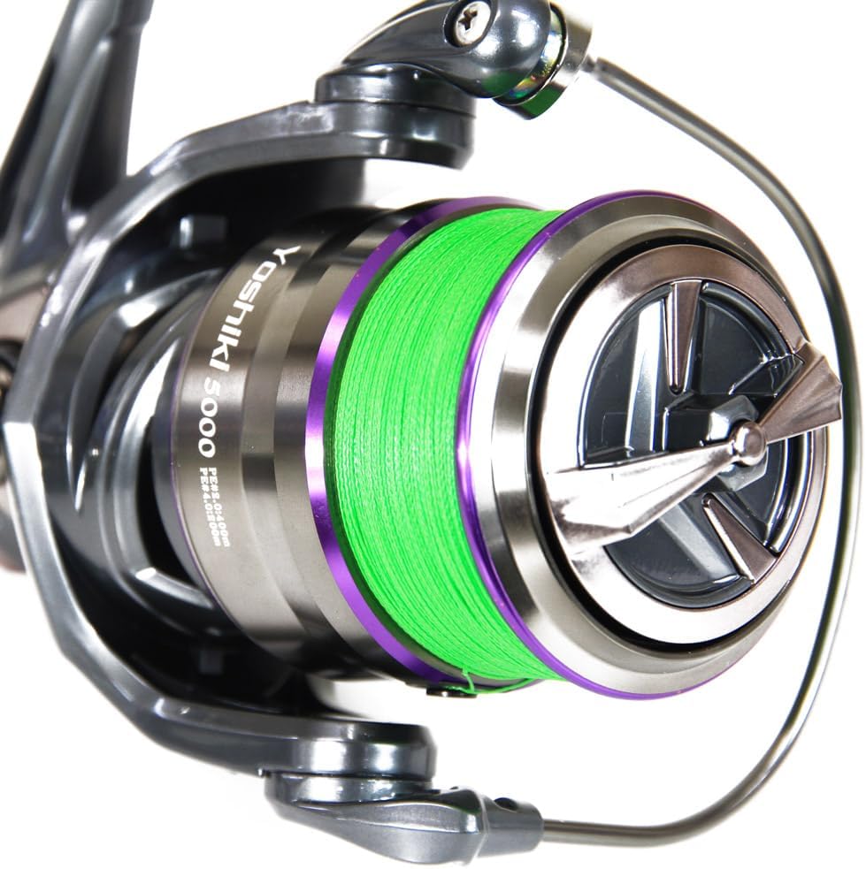 ORI-781213 Fishing Gear with PE Line, Large Spinning Reel, YOSHIKI XE5000, No. 3, 688.6 ft (200 m)
