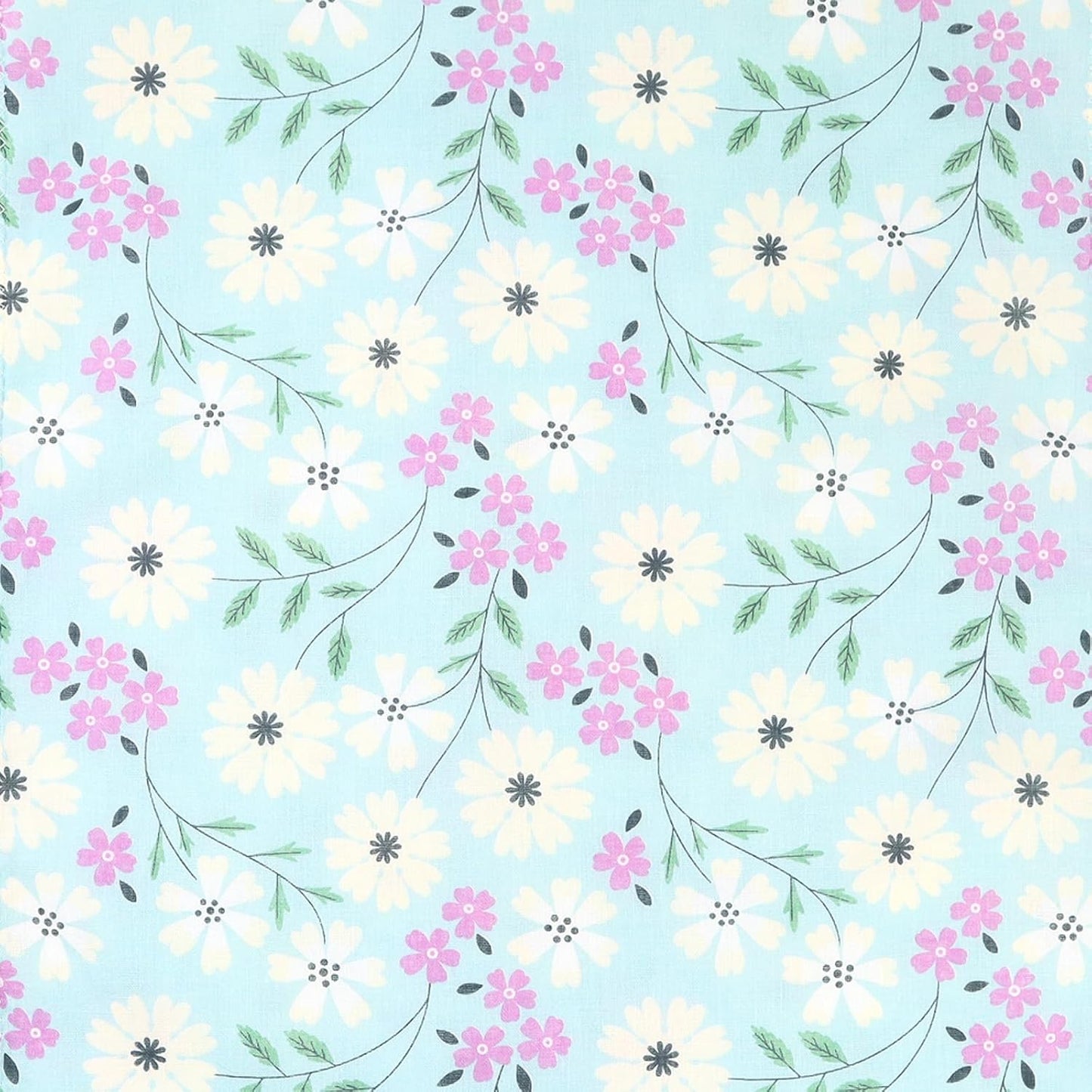 Cluster Japanese Tenugui, Double Layer, Japanese Bleached Gauze, Anti-fraying Treatment, Mameshiba (Lavender) and Hanaraman Pattern, Set of 3