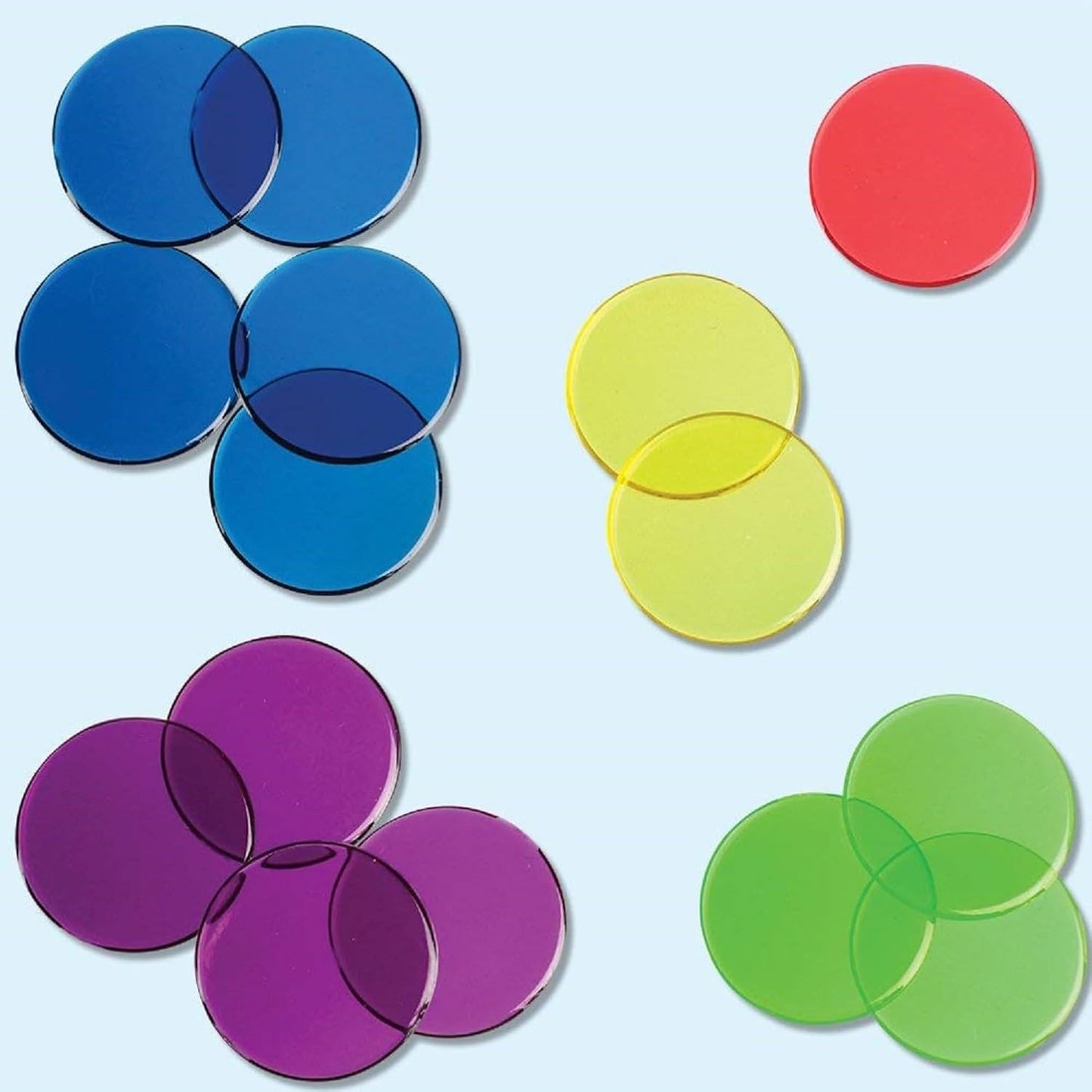Learning Resources Transparent Color Counting Chips, Set of 250