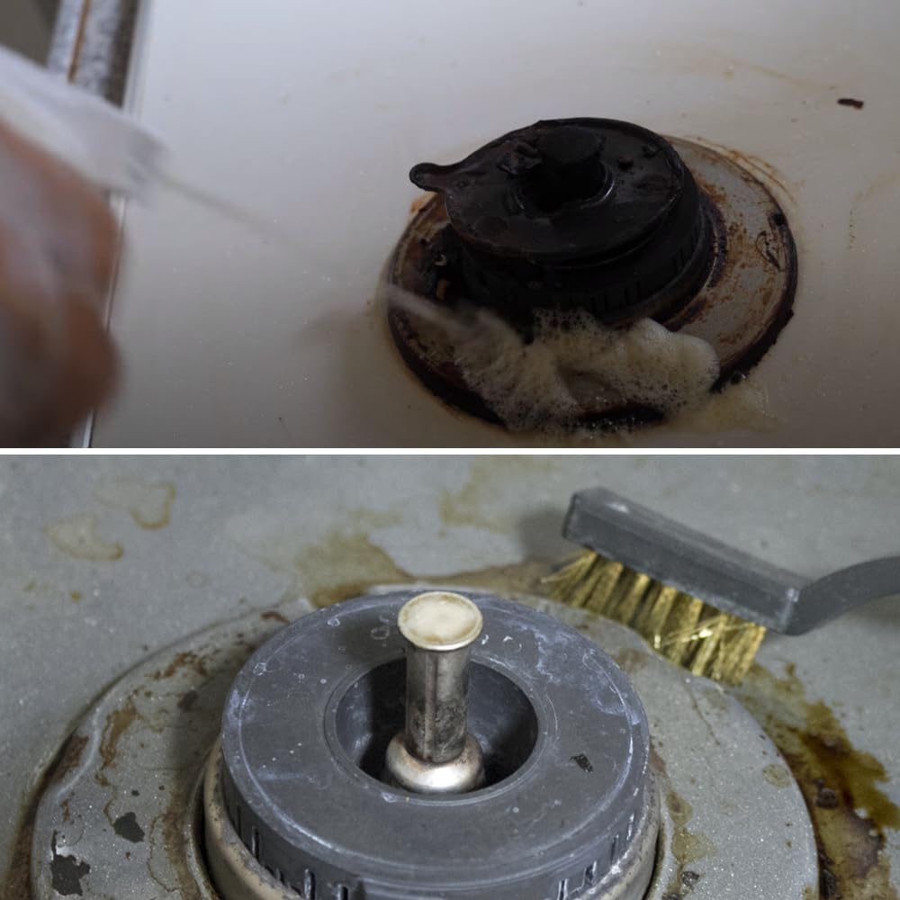 Oil Craftsman 16.9 fl oz (500 ml), Set of 3 Brushes, Stubborn, Oil, Dirt, Ventilation Fan, Duct, Fish Grill, Oil-Based Walls, Cleaning, Removing