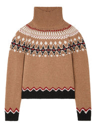 Alanui Cardigan Icon Jacquard Ruby/Carbone - Image 7