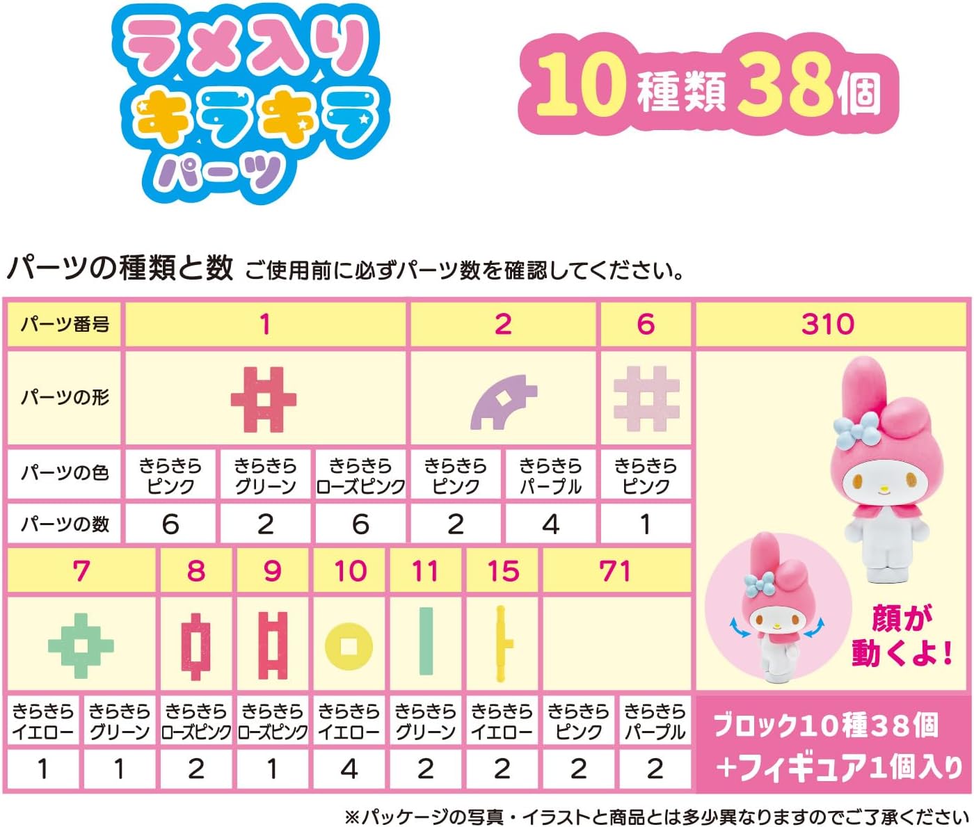 Gakken 83091 New Block My Melody Outdoor Bag (For Ages 3 and Up) Gakken Stafull Sanrio