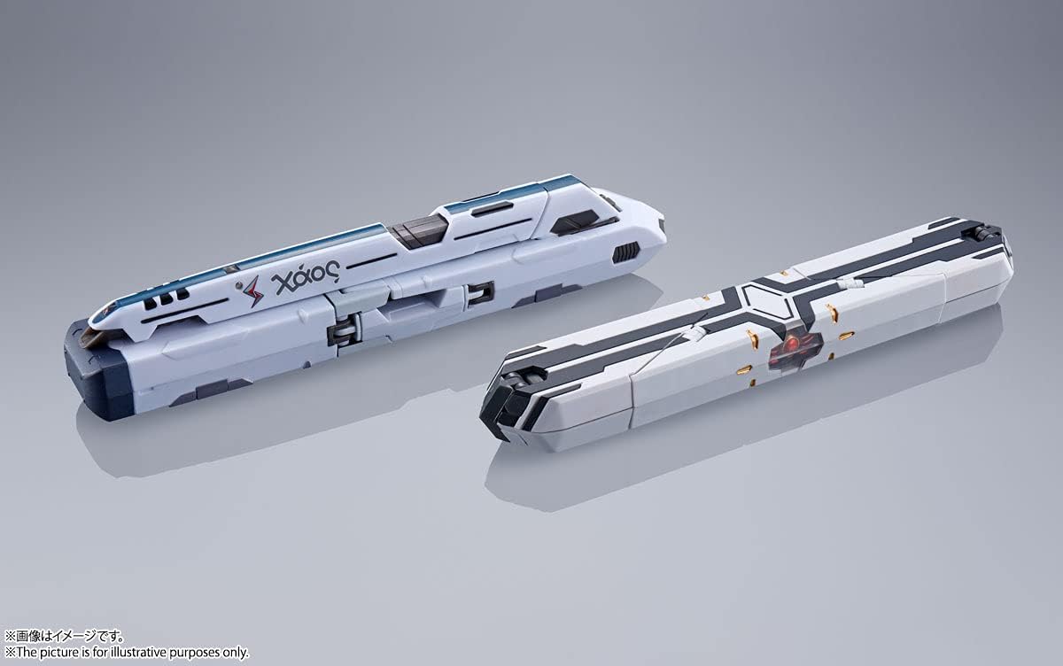 TAMASHII NATIONS DX Chogokin Theatrical Version Macross Delta Absolute LIVE!!!!!! Theatrical Version VF-31J Siegfried (Hayate Immerman Machine) [Equipped with Fold Projection Unit] Approx. 10.2 inches