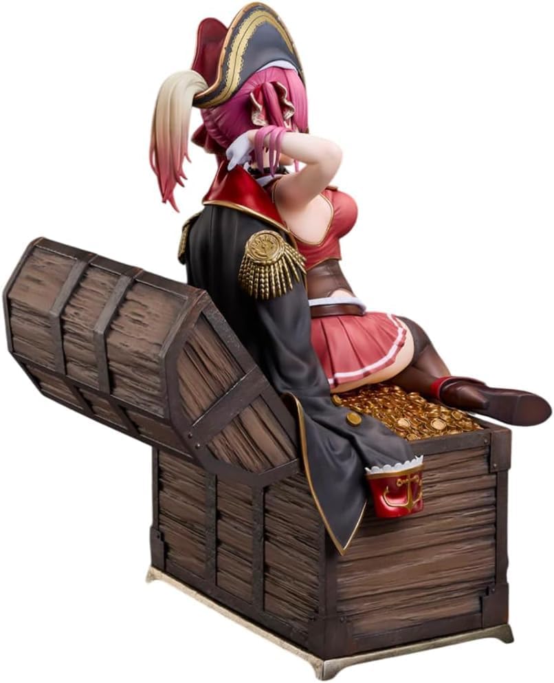 Design Coco Holo Live Treasure Bell Marine 1/7 Scale, Total Height: Approx. 7.9 inches (201 mm), ABS & PVC, Painted Finished Figure