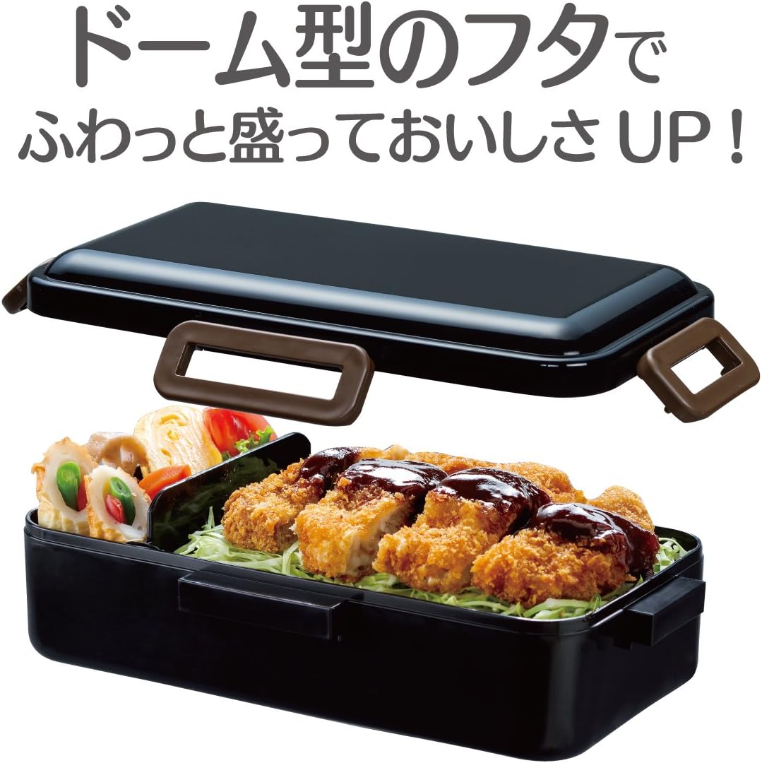 Skater PFLB8AG Ag+ Antibacterial Soft Serving Bento Box, 28.7 fl oz (830 ml), Large Capacity, Brooklyn, Made in Japan