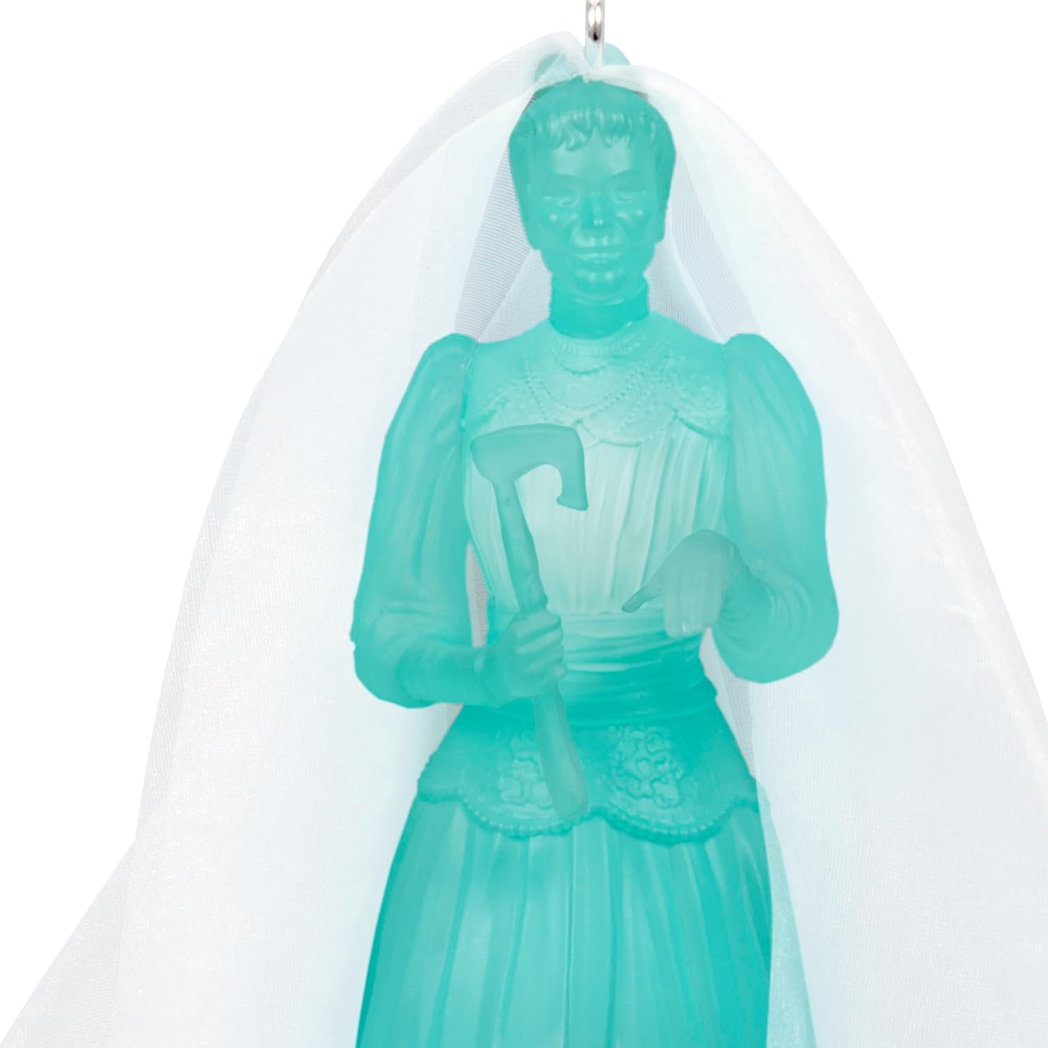 Hallmark Keepsake Adorno de Navidad, colección The Haunted Mansion de Disney, Constance Hatchaway con luz y sonido, regalos para fanáticos de Disney