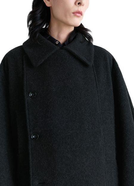 LEMAIRE Short asymmetrical bathrobe coat - Image 7