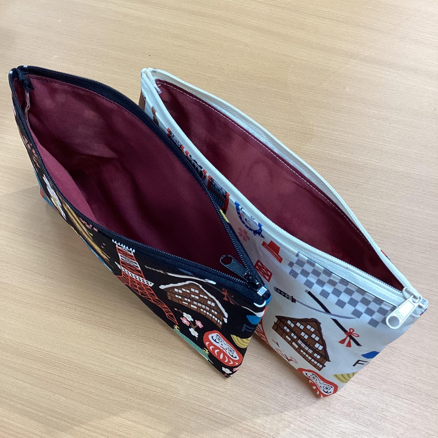 Kyoyu Pouch, Hello Nippon, Tokyo, Kyoto, Mount Fuji, Kaminarimon, Kinkaku-ji, Castle, Made in Japan, Cotton