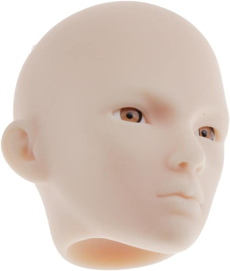 F Fityle 1/6 Doll Head Carving Head Male Doll Head Sculpt Figure Head BJD Doll DIY