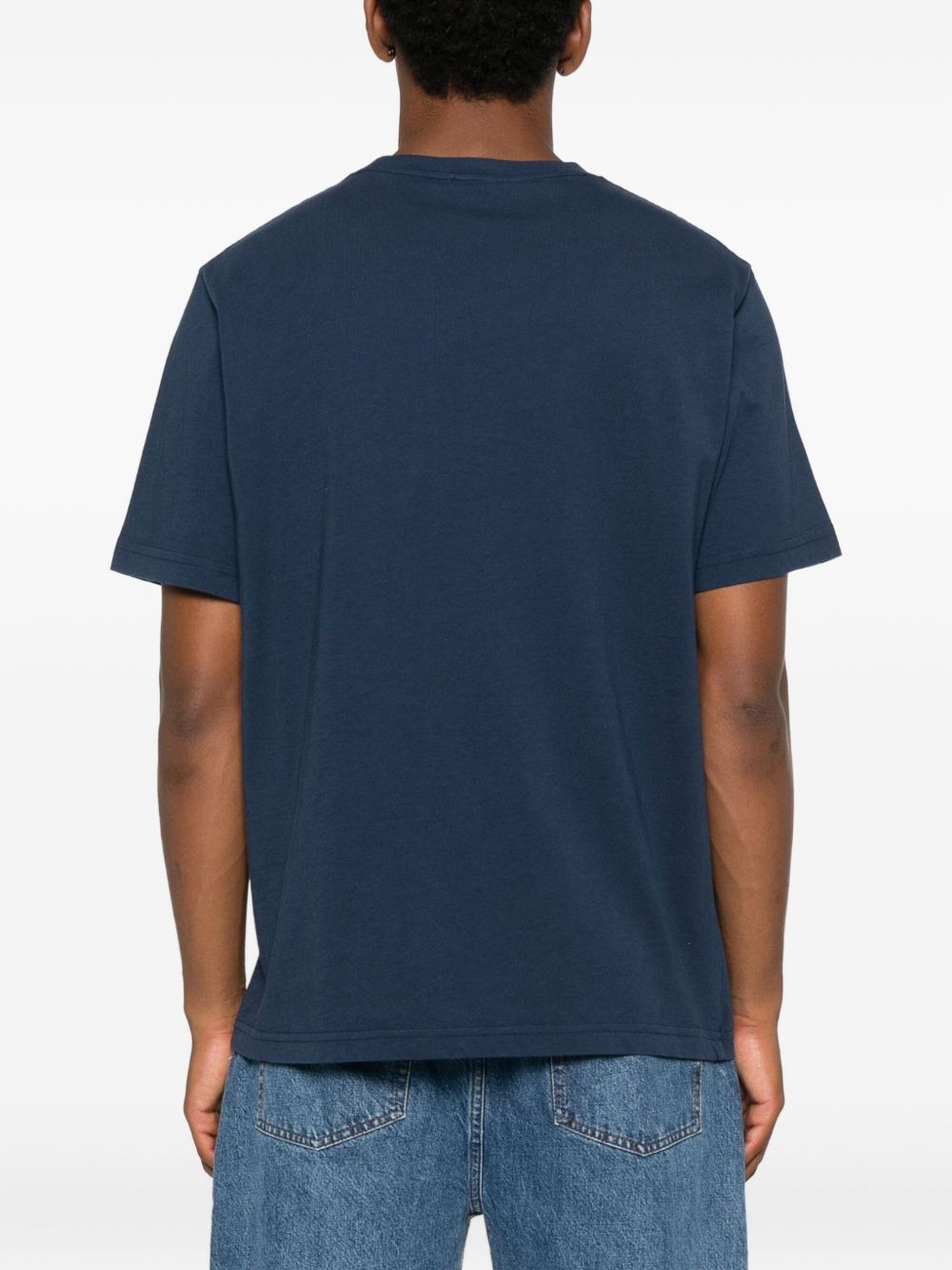 Maison Autry X Maison KitsuneロゴコットンTシャツ - Image 7