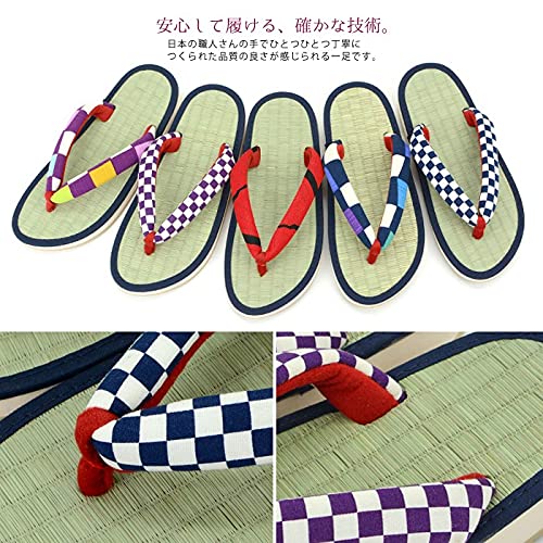 [Takeharu] Women's Sandals, Rush, Made in Japan, Zori Sandals, Round Tatami Sandals, Folding Sandals, Cute Large Size, Flowers, White, Black, Pink, Polka Dots, Non-Slip, Perfect for Your Feet,