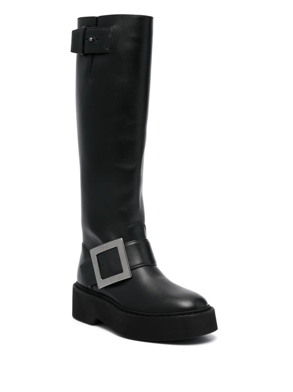 Roger Roger Vivier Viv Rangers High Leather Boots - Image 7