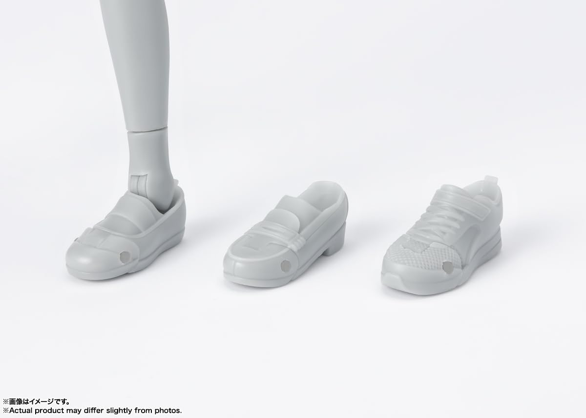 S.H. Figuarts Body-kun School Life Edition DX Set (Gray Color Ver.) Approx. 5.3 inches (135 mm), PVC & ABS Action Figure
