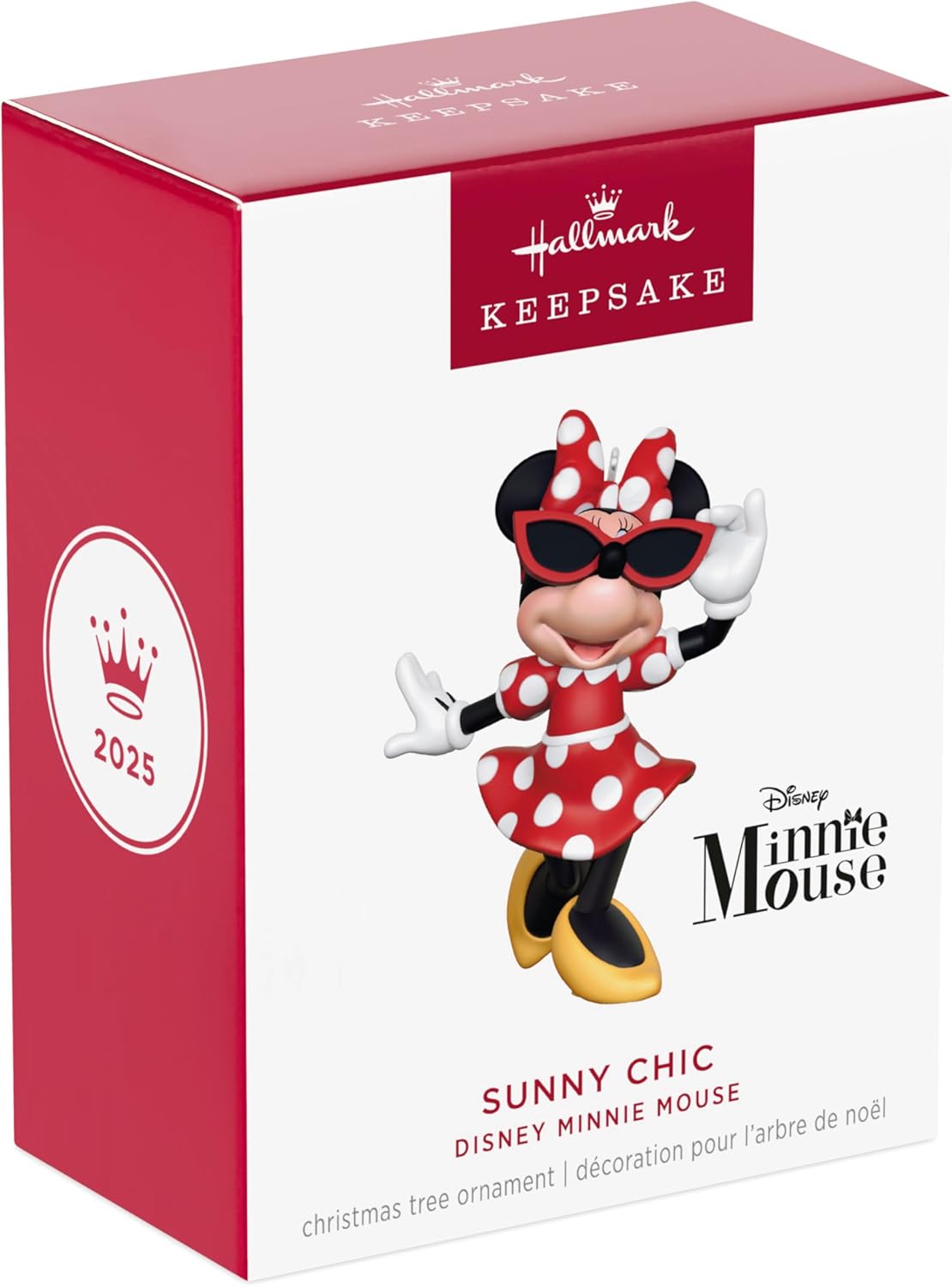 Adorno de Navidad Hallmark Keepsake 2025, Disney Minnie Mouse Sunny Chic, Regalos para Fans de Disney