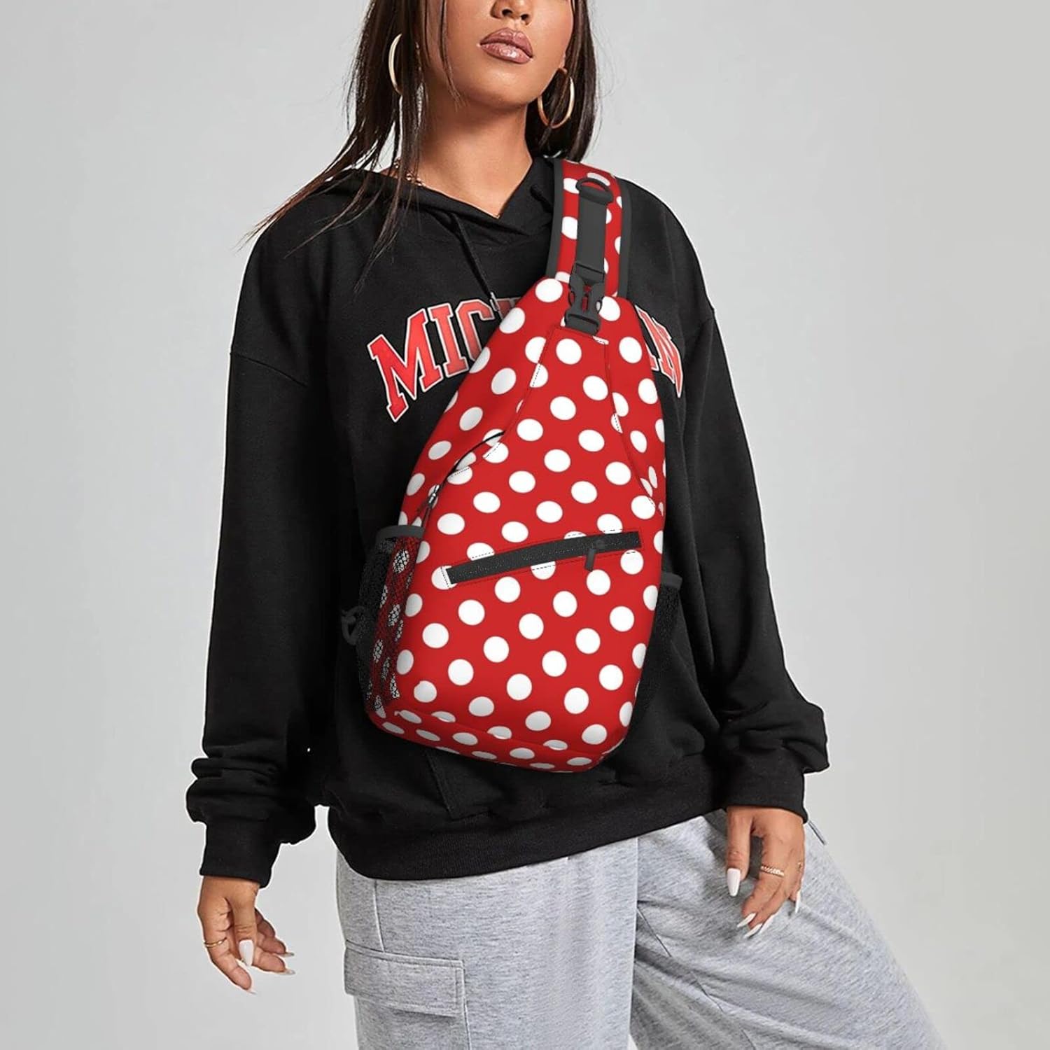 Famame Mochila bandolera para el pecho, bolsa de hombro, gimnasio, ciclismo, viajes, senderismo, mochila para hombres y mujeres, MultiColor37, Tamaño único