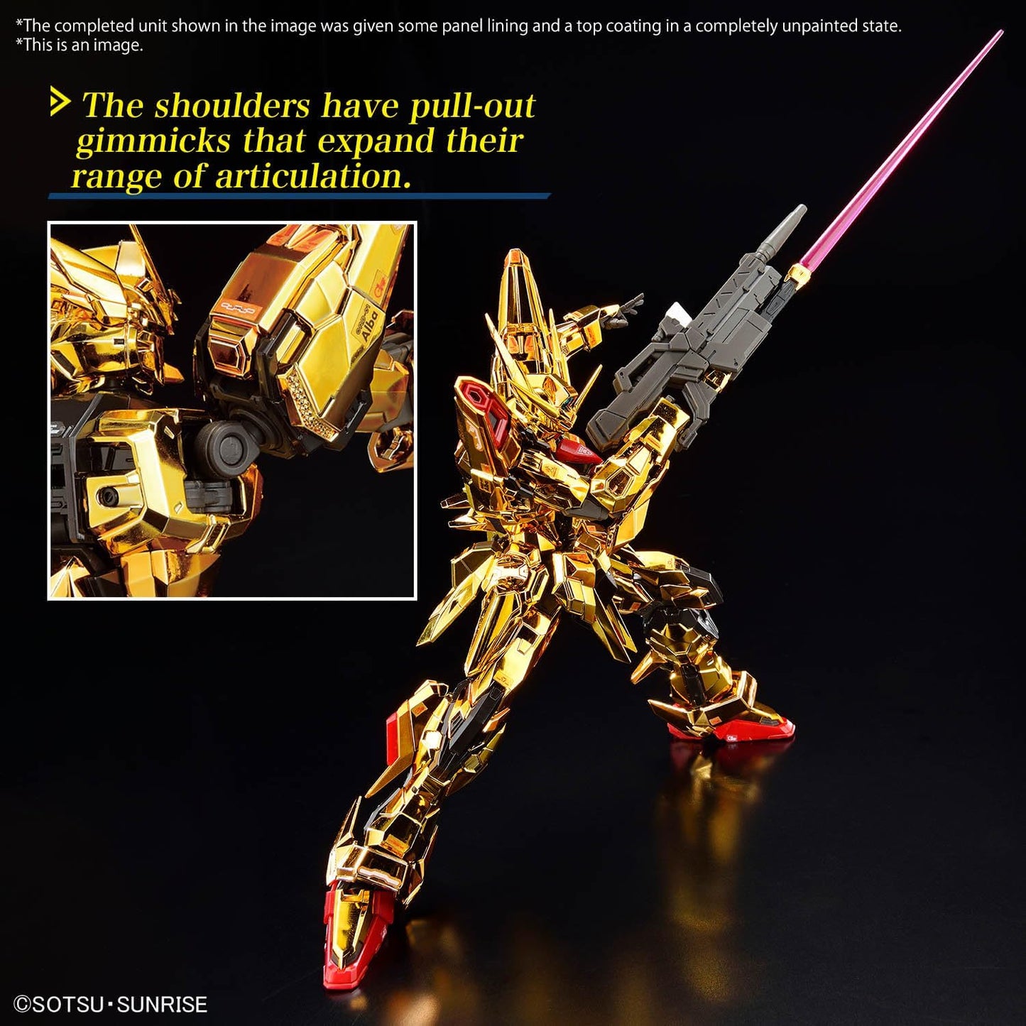 Bandai Spirits RG Mobile Suit Gundam SEED DESTINY Akatsuki Gundam (Steller's Eagle Equipment), 1/144 Scale, Color-coded Plastic Model