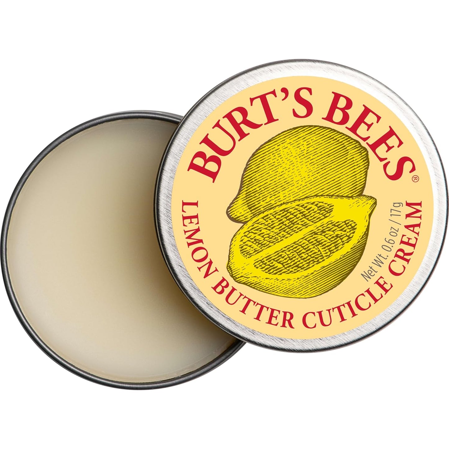 Burt's Bees Crema de mantequilla de limón para cutículas, 0.6 onzas.