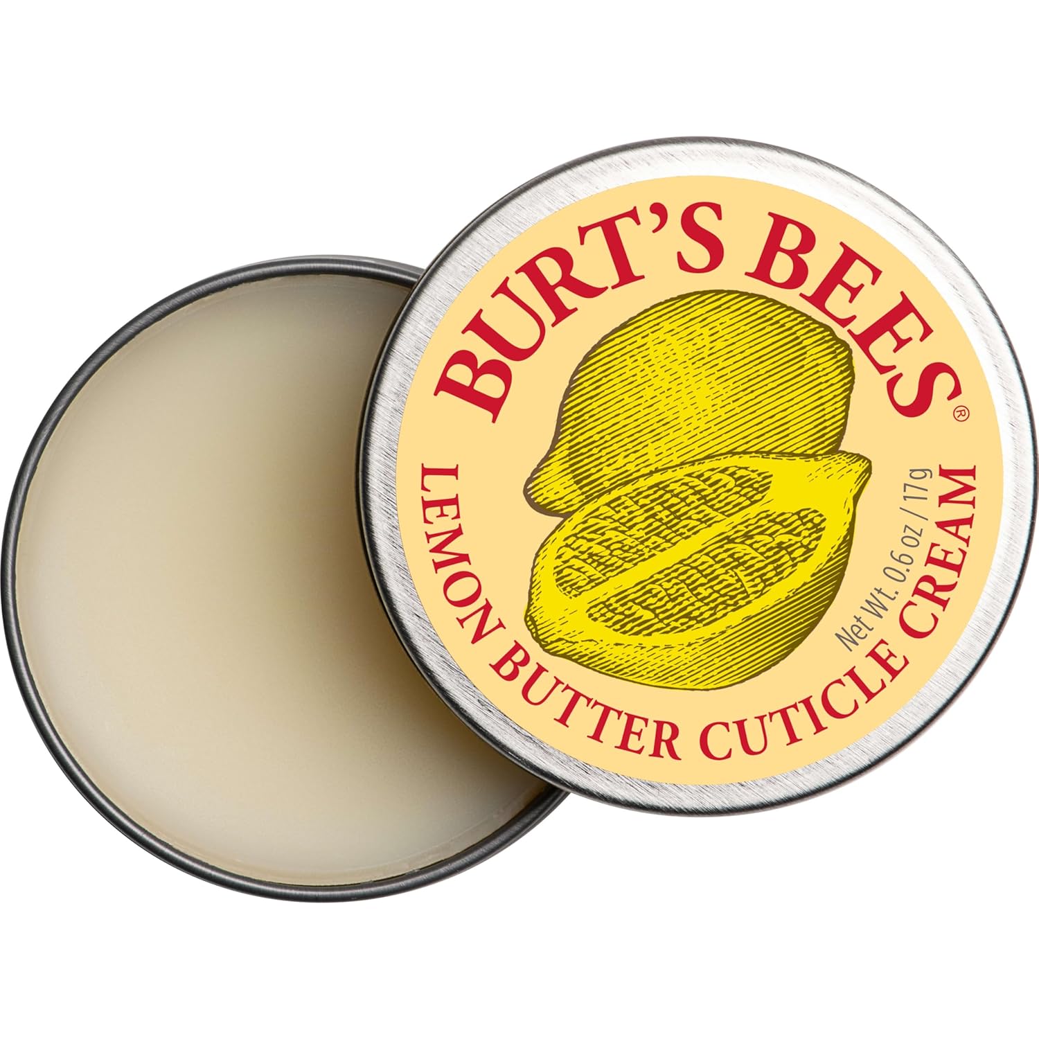 Burt's Bees Crema de mantequilla de limón para cutículas, 0.6 onzas.