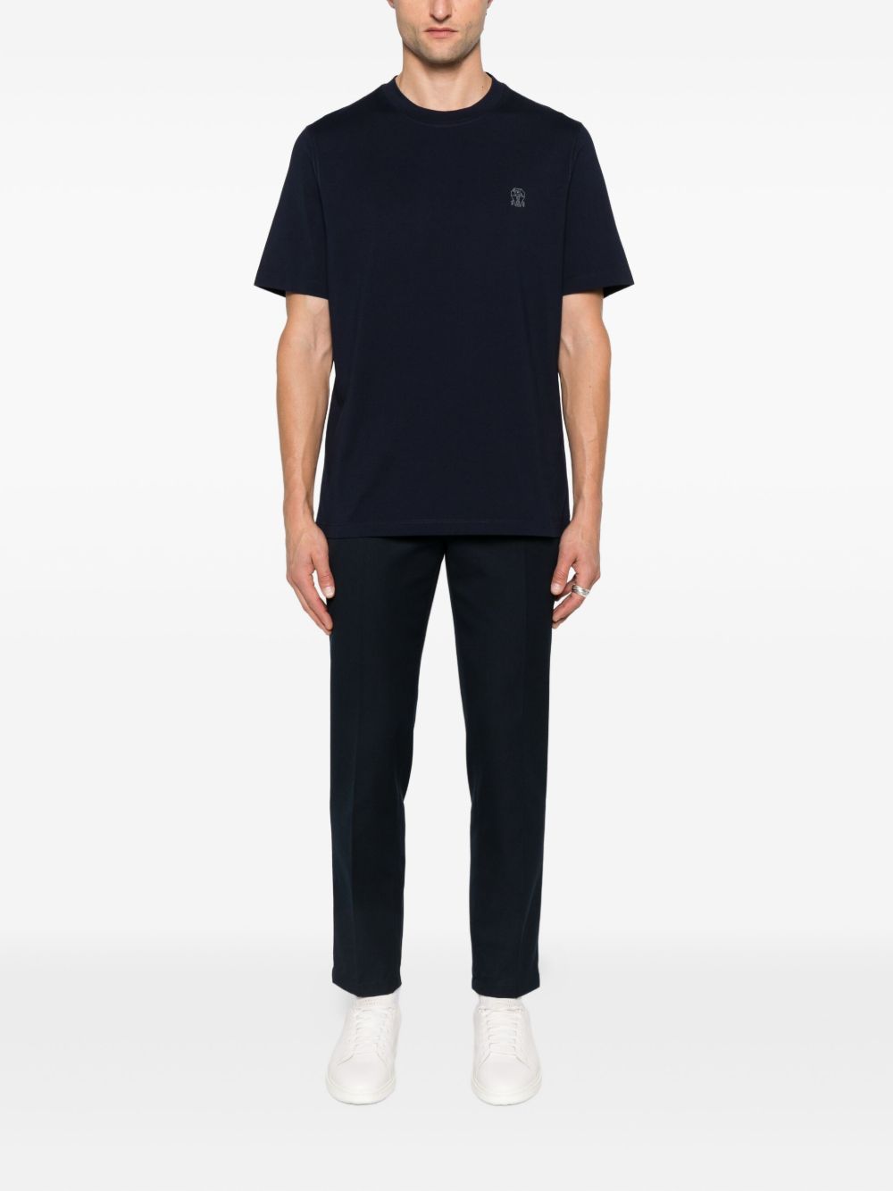 Brunello Brunello CucinelliロゴコットンTシャツ - Image 7