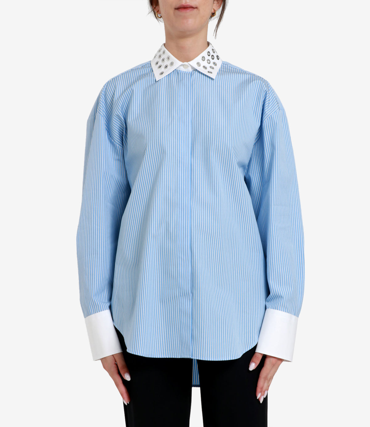 Msgm MSGMシャツライトブルー - Image 7
