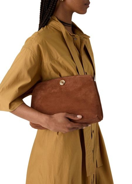 LIFFNER Large Pushlock pouch in suede - Image 7