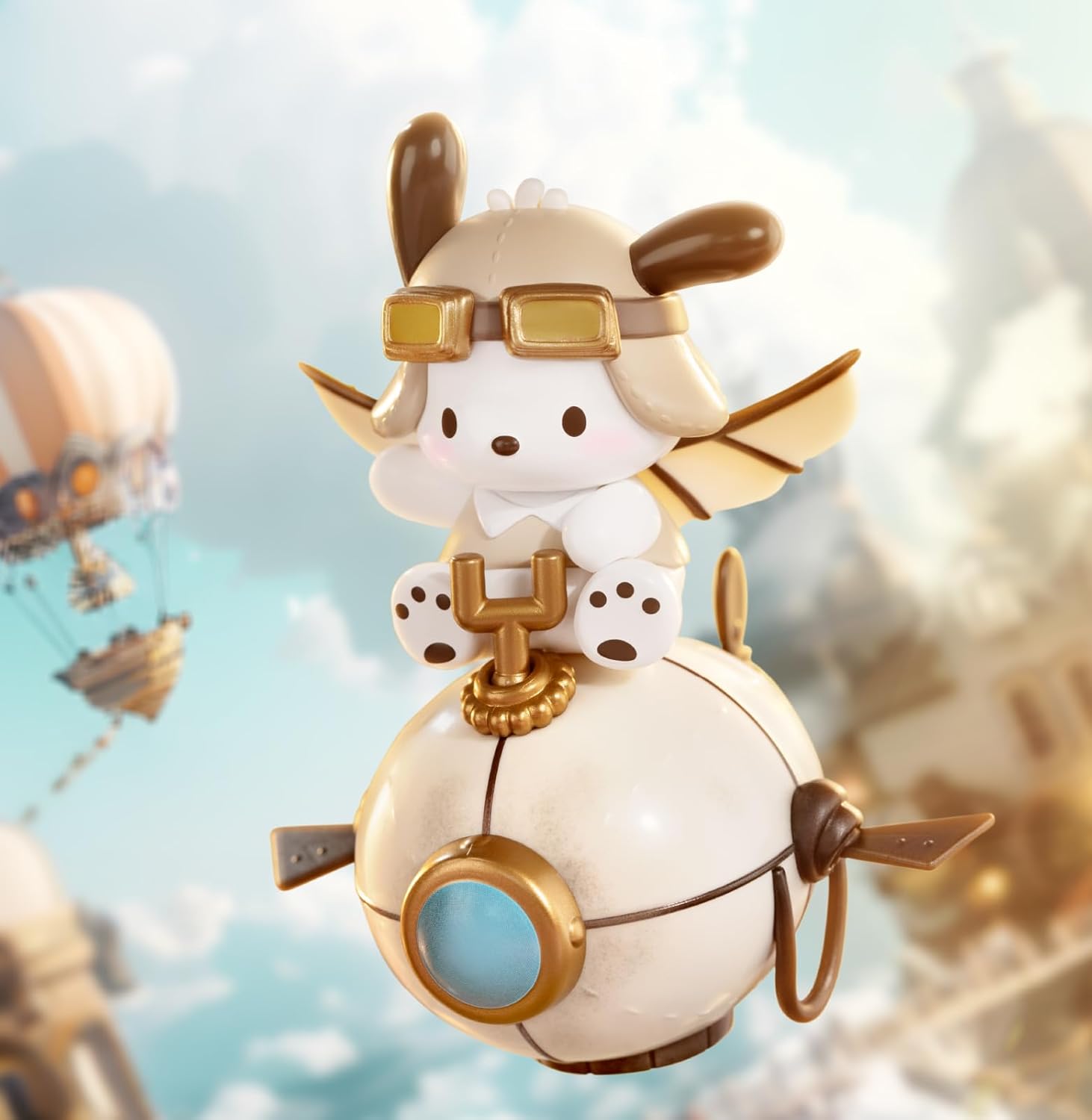 TOP TOY Sanrio Characters Steampunk Series [1 Piece] Plush Toy Blind Box Figure Soft Vinyl PVC Premium Toy Birthday Present for Chromi Character Collectors