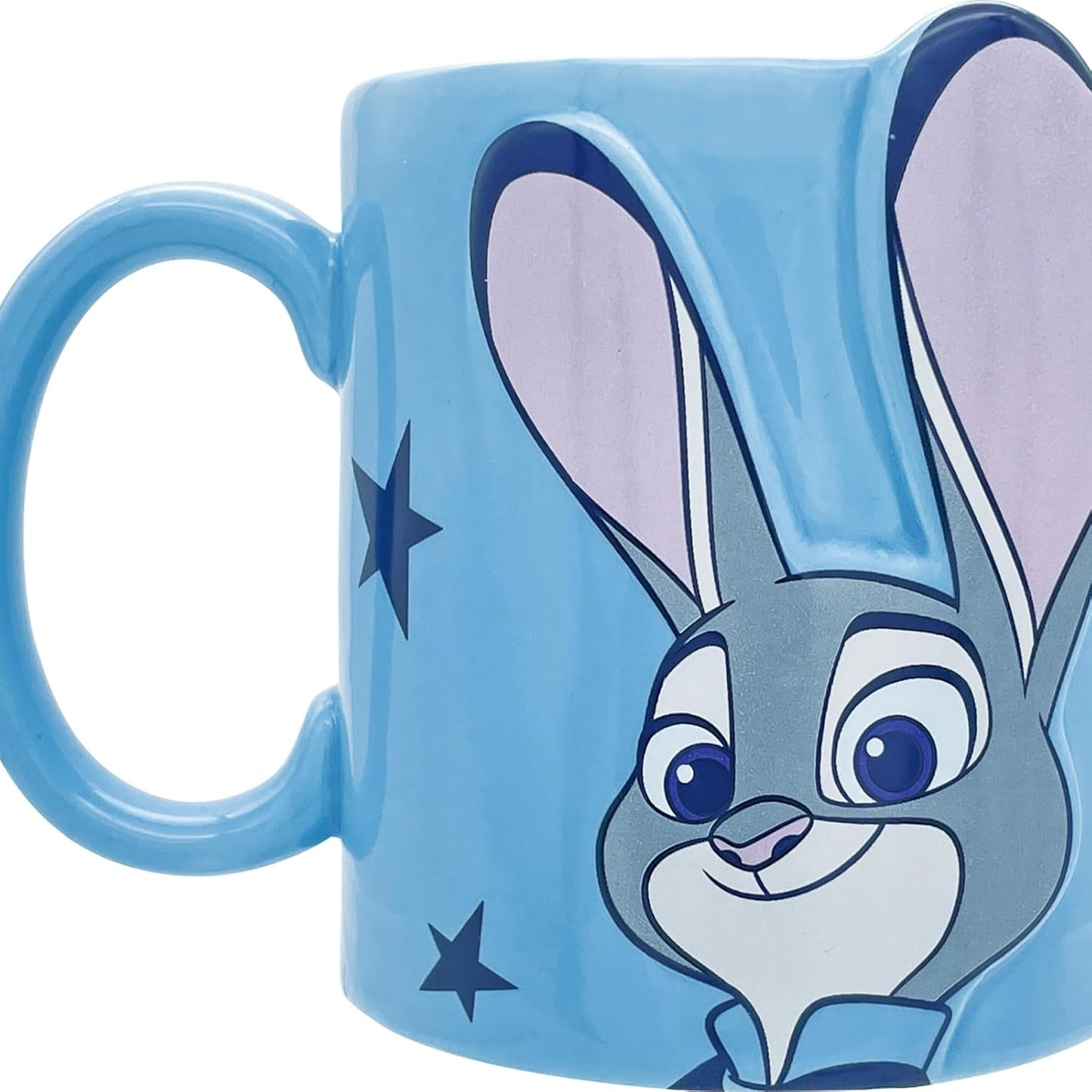 Disney Zootopia Love Mug Pair, Nick, Judy, Approx. Diameter 3.1 x 3.5 inches (8 x 9 cm), 10.1 fl oz (300 ml), Kiss, Pair Mug, Tableware, Miscellaneous Goods, Zootopia Goods, Birthday Gift, Blue Orange