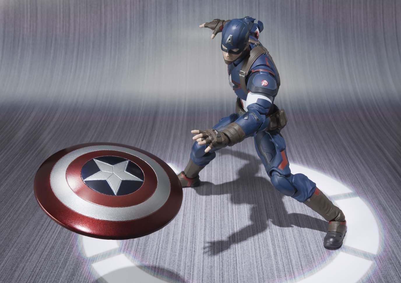 SH Figuarts Avengers: Captain America ABS & PCV Assembled and Painted Articulated Figurine (6.1 inches/155 millimeters)