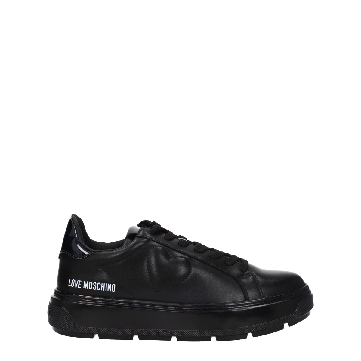 Moschino モスキーノスニーカーの女性革ブラックが大好きです - Image 7