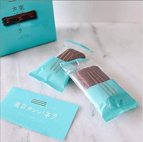 Tokyo Cantella Chocola (5 pieces) Individually Wrapped Snacks Gift Tokyo Souvenir Cookies Individually Wrapped Lang-de-Sha Baked Goods Souvenir Popular Cookie Assortment Hand-carry Bag Included Tokyo