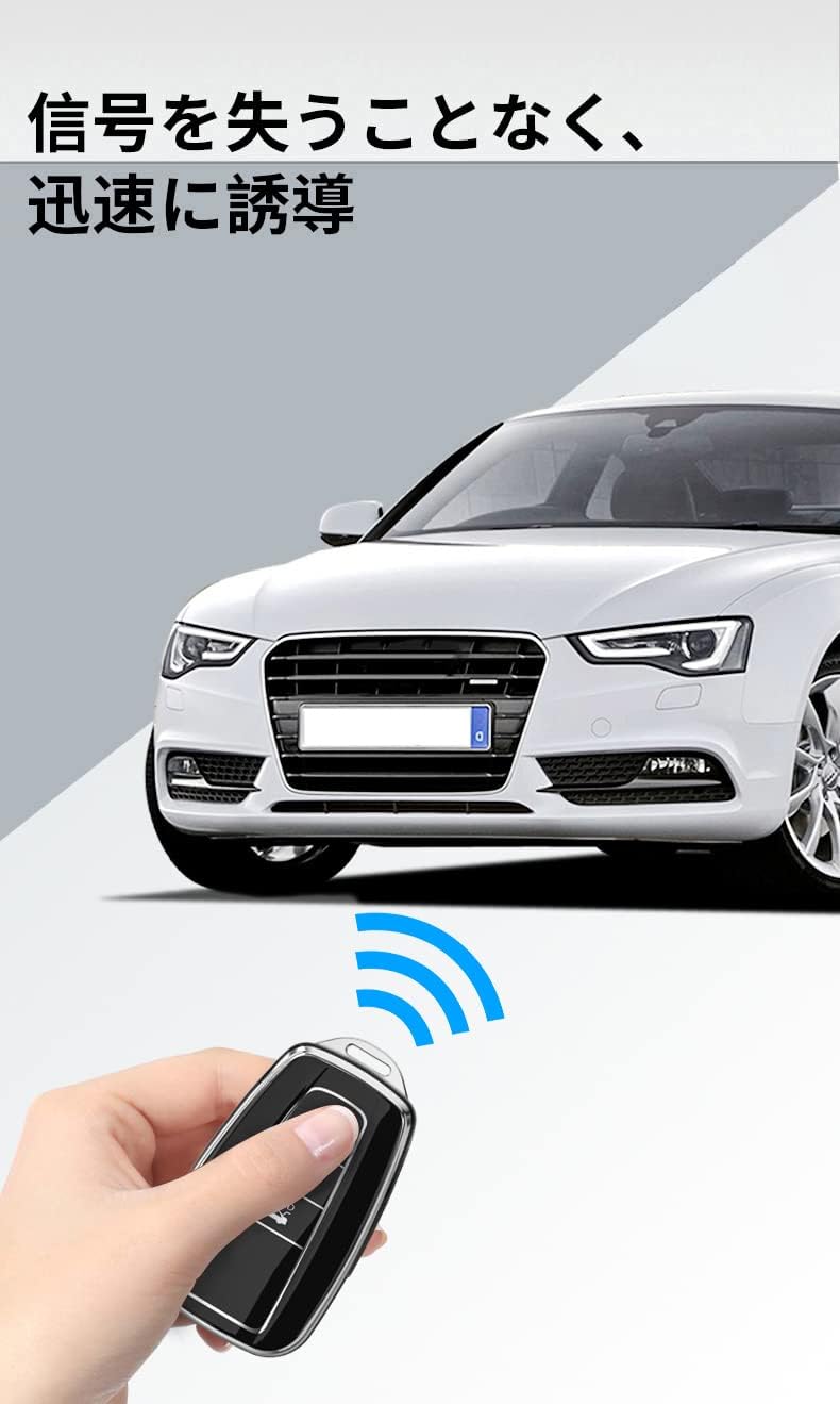 ONTTO Toyota Exclusive Smart Key Case, Key Cover, Key Holder, Toyota Crown 220 CHR C-HR ZYX10, Prius 50 Series, Roller Cross, RAV4, New Camry, TPU Material, High Quality, Fashionable Accessory, C Grey