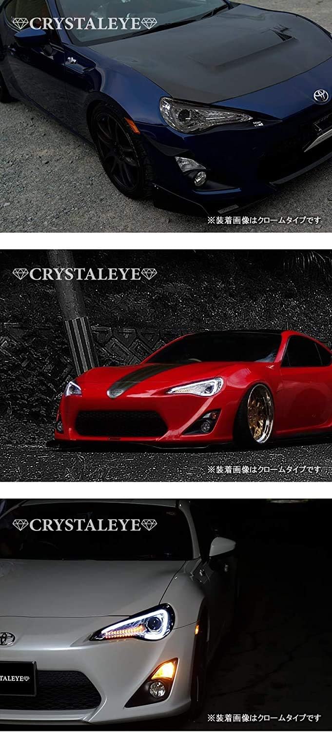 ZN6 86 Occitane ZC6 BRZ LED Light Bar Projector Headlight V3 Flowing Turn Signal for Early Term HID Vehicles [Black Type]