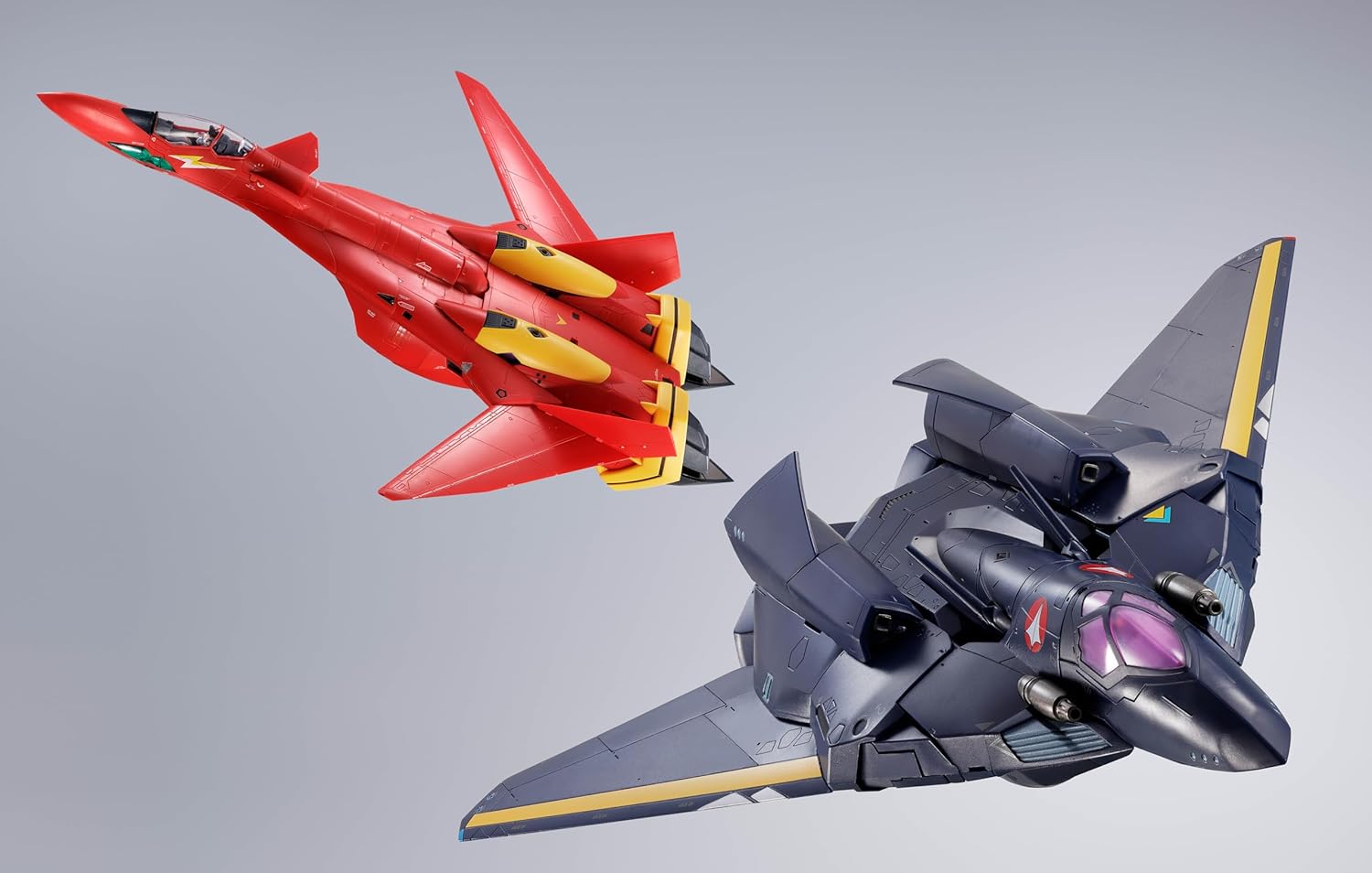 Tamashi Nations DX Chogokin Macross 7 VF-17S Nightmare Stealth Valkyrie (Gamlin Kizaki), Approx. 9.8 inches (250 mm), ABS & Metal & PVC Pre-painted Action Figure