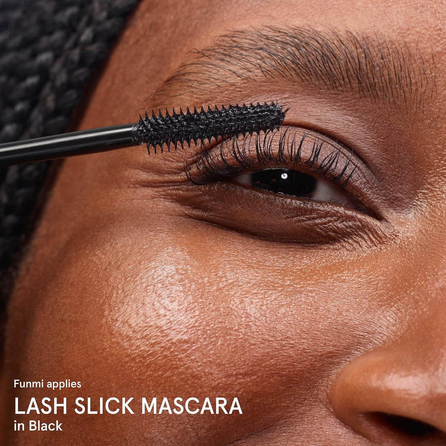 Glossier Lash Slick Lengthening Mascara, Black - Weightless Tubing Mascara + Conditioning Vegan Biotin & Japanese Fibers - Up to 12Hr Wear, Smudge Resistant, Precise Application, True Black, 0.29 oz