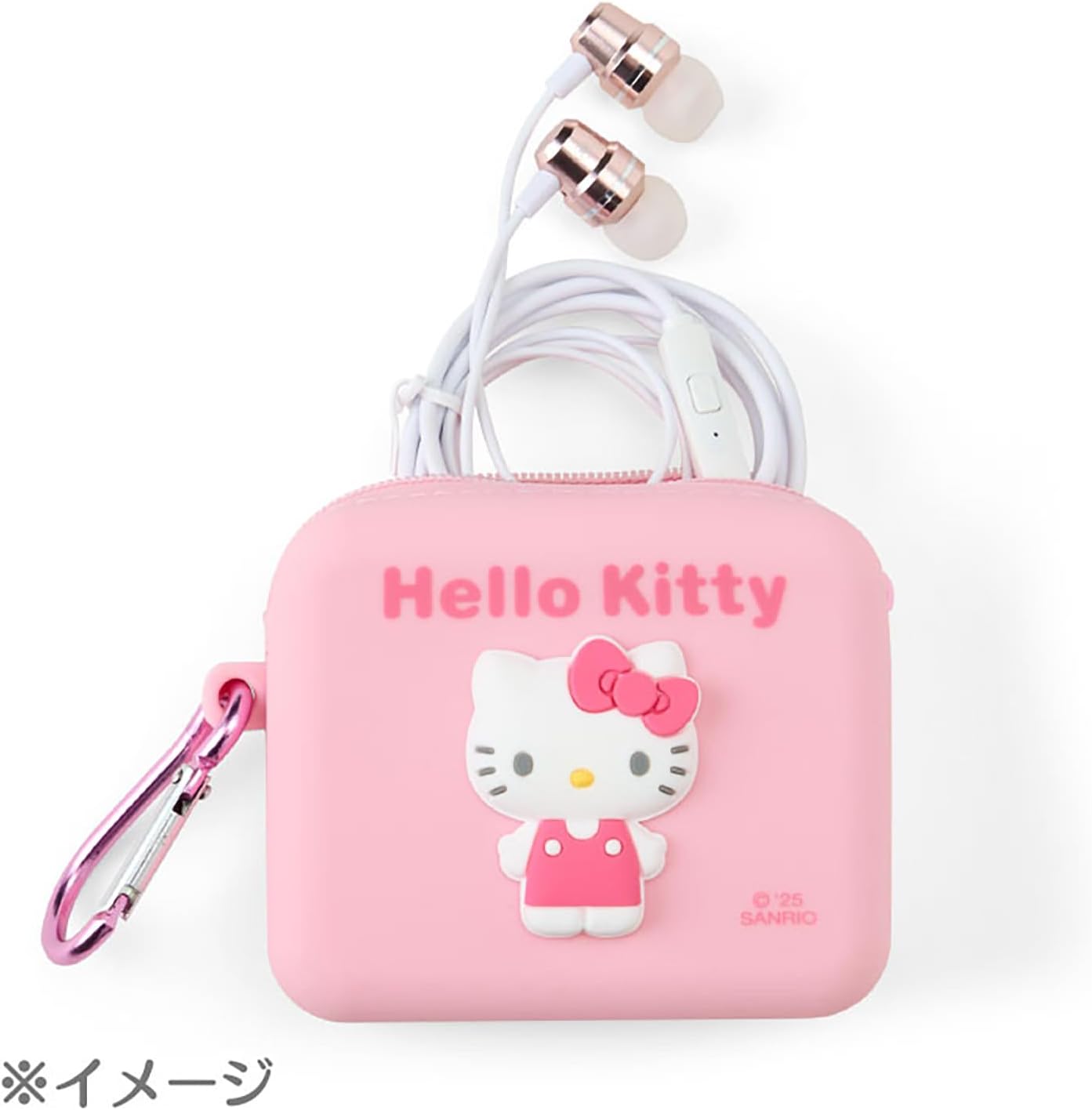 Sanrio Silicone Hello Kitty Mini Pouch, Accessory Case, Cosmetic Pouch, Coin Purse 357588