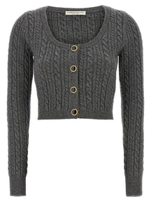 Alessandra Rich アレッサンドラリッチピンクストレッチコットンブレンドスカート - Image 7
