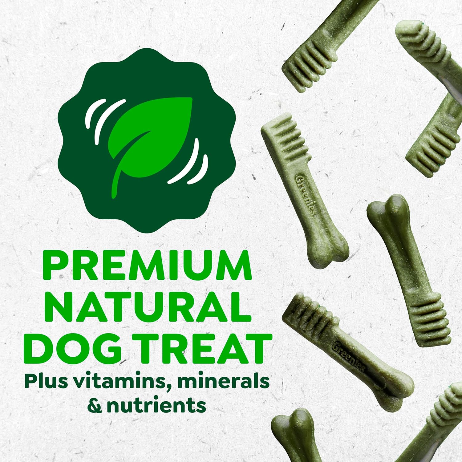 Greenies - Golosinas naturales para la salud dental de perros pequeños, sabor original, paquete de 36 onzas (60 unidades)