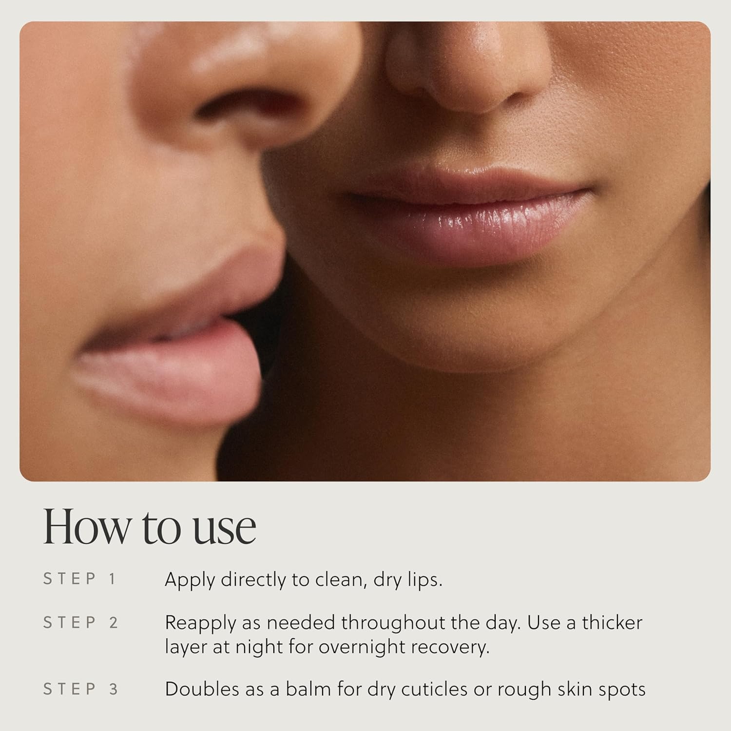 Bálsamo labial de sebo de ganado alimentado con pasto, mascarilla labial para dormir, hidratante nocturno, bálsamo labial hidratante natural y limpio con vitaminas A, D, E y K, nutre y