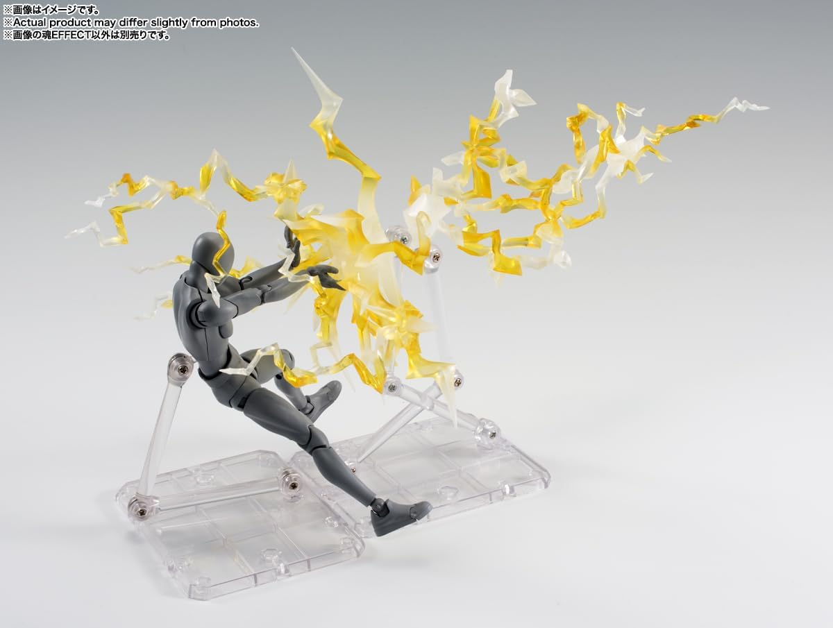 Tamashii EFFECT THUNDER Yellow Ver. for S.H. Figuarts, Non-scale, ABS & PVC, Pre-painted Complete Figure