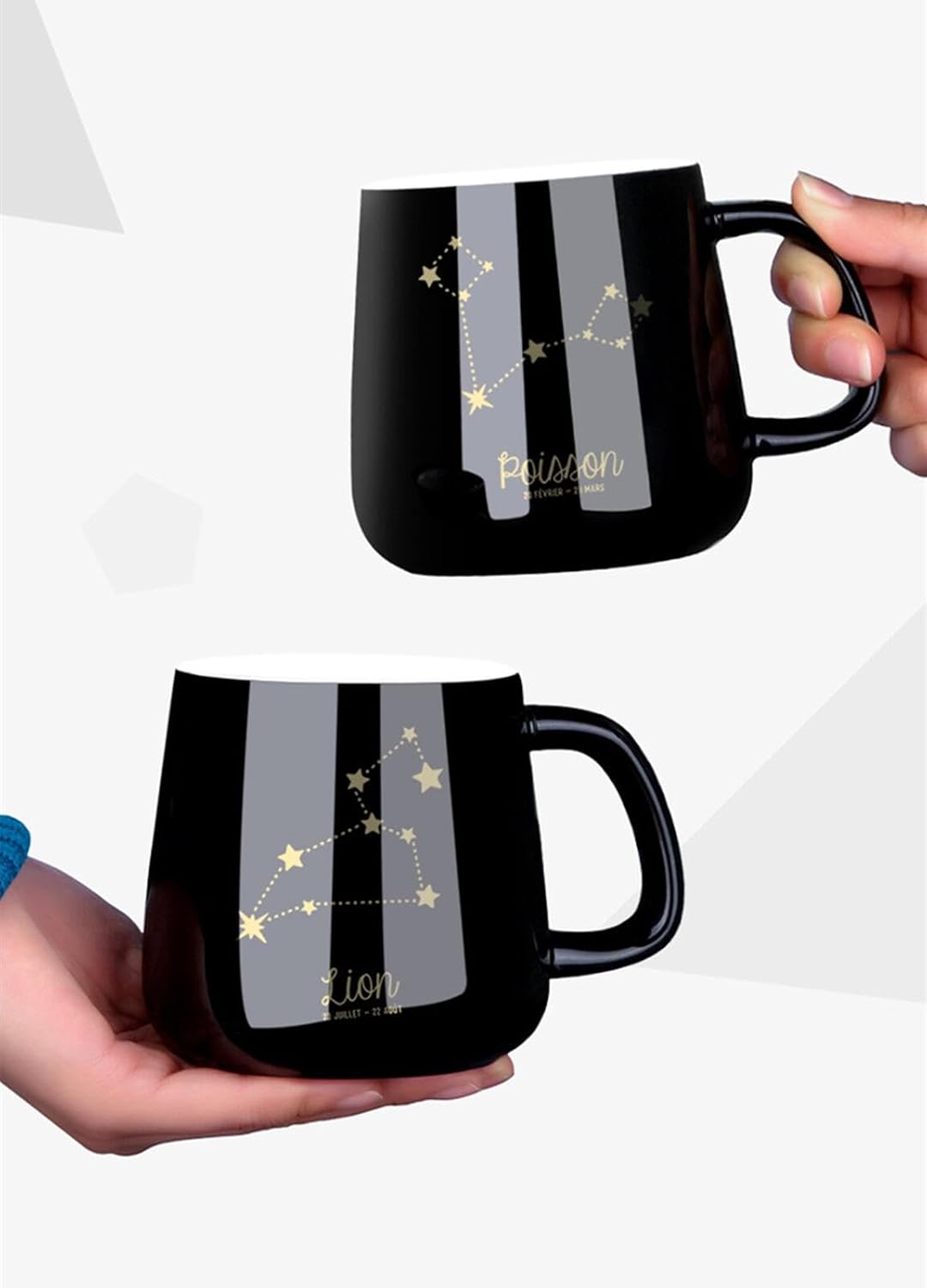 Lucky Star Constellation Mug, Ceramic, Coffee Cup, Birthday Gift, Women's, Popular, 20's, 15.2 fl oz (430 ml), Fashionable, Cute, Mom and Dad, Men's, Women's, Popular Birthday Gift, Girlfriend, Wife