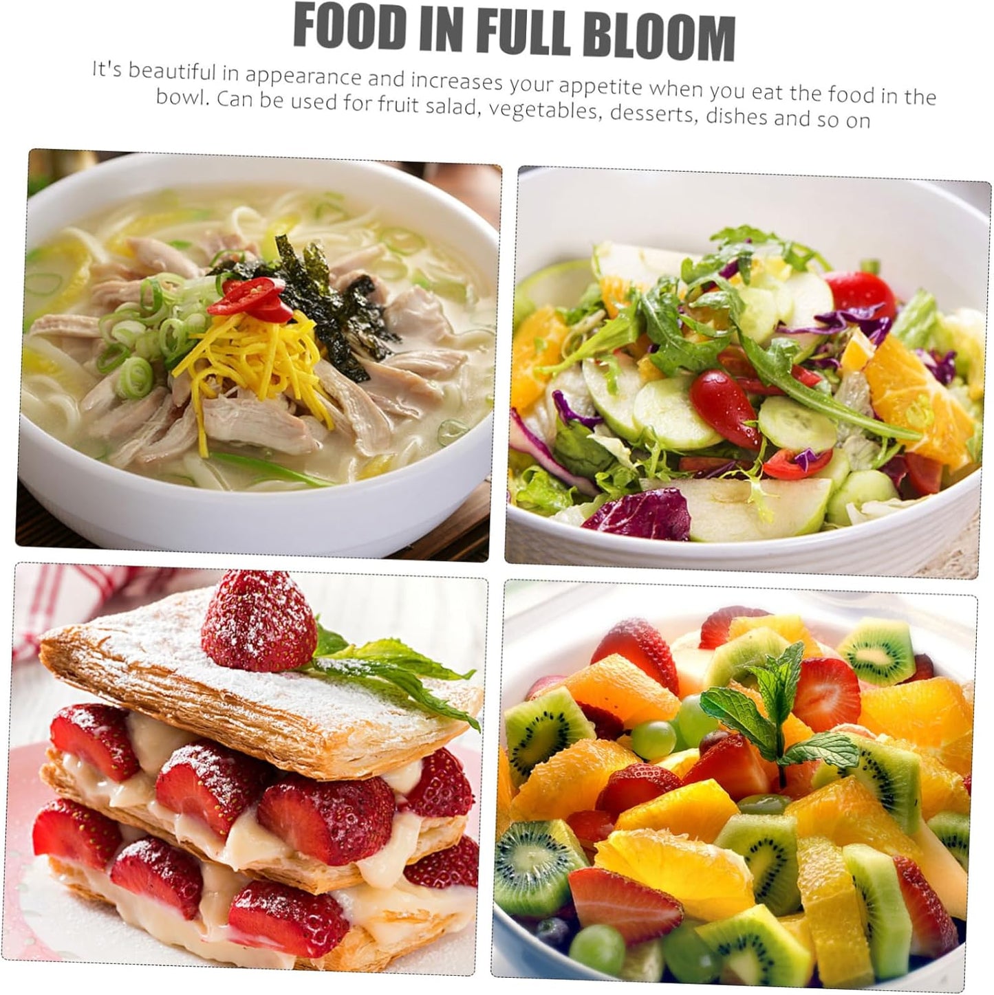FELTECHELECTR Ramen Zeru Bego Salad Home Ramen Melamine Bowl Cup