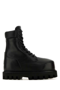 Alexander Mcqueen アレクサンダーマックイーンホワイトラフィアトレッドスリックスニーカー - Image 7