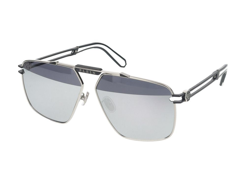 Philipp サングラスフィリッププレインSPP049 M K07 X Palladio Lucido C/Parti Nero Semilucido/11/145 - Image 7