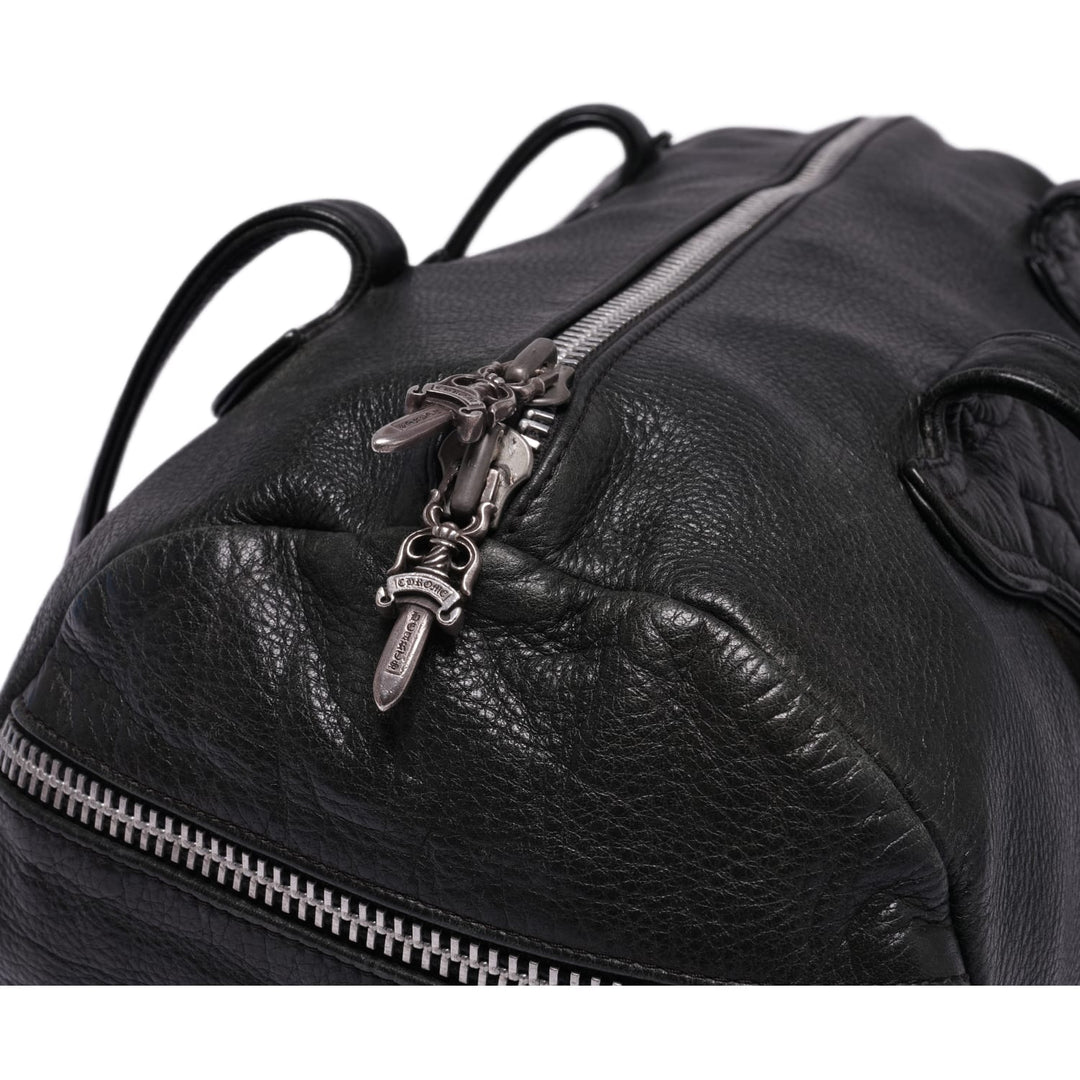 CHROME HEARTS 'BLACK' DUFFLE ZIP BAG